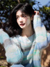 妍莉芬（yanlifen）休閑褲女裝秋季套裝女2025年新款穿搭整套法式衣服兩件套褲子春秋 條紋上衣+藍(lán)色牛仔褲 L【100-120斤】 曬單實(shí)拍圖