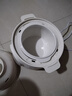美的（Midea）電燉鍋1-2人電燉盅隔水燉鍋家用燕窩燉盅陶瓷燉湯盅電燉鍋嬰兒輔食小燉鍋煲湯電燉鍋電砂鍋煲湯鍋 1L 【1L=3碗 防燙把手】DZE1066 曬單實(shí)拍圖