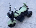 貝趣兒童電動(dòng)車摩托車1-3-6歲寶寶三輪車小孩玩具車可坐人遙控電瓶車 橄欖綠【遙控雙驅(qū)+雙電瓶+早教】 1-7歲生日周歲六一兒童節(jié)禮物 曬單實(shí)拍圖