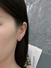 老鳳祥碧璽純銀耳釘女士高級感耳扣2025年新款紀念日生日禮物送女友老婆 碧璽耳扣-品牌禮盒 曬單實(shí)拍圖