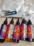馬利扎染顏料扎染材料包全套兒童diy手工扎染方巾連衣裙t恤衣服染料工具套裝5色100ml+基礎(chǔ)材料包 曬單實(shí)拍圖