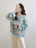 妍莉芬（yanlifen）休閑褲女裝秋季套裝女2025年新款穿搭整套法式衣服兩件套褲子春秋 條紋上衣+藍(lán)色牛仔褲 L【100-120斤】 曬單實(shí)拍圖
