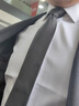 羅蒙（ROMON）男裝法式袖扣襯衫男長袖溫莎領(lǐng)暗扣襯衫竹纖維雙疊袖商務(wù)正裝襯衣 白色WX-1竹纖維溫莎領(lǐng) 39/170 曬單實拍圖