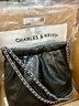 CHARLES&KEITH鏈條單肩腋下托特包流浪包包女包女友生日七夕禮物CK2-20671559 Noir黑色 M 曬單實(shí)拍圖