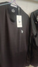 U.S. POLO ASSN.短袖男保羅冰絲涼感t恤男夏季防曬白色小T恤速干上衣黑L父親節(jié) 曬單實(shí)拍圖