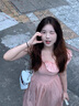棉致法式甜美小飛袖連衣裙女2025夏季初戀設(shè)計(jì)感溫柔風(fēng)收腰顯瘦長裙子 粉紅色 L 建議100-115斤 曬單實(shí)拍圖