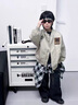 G.DUCKKIDS男大童春秋裝機(jī)車棒球服外套2025新款兒童男孩春季酷帥工裝夾克潮 黑色 120 cm 曬單實(shí)拍圖