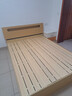 楚梟實(shí)木床家用雙人床現代簡(jiǎn)約主臥大床出租房1.8米單人床架 原木色單床 1.5m*2m 曬單實(shí)拍圖