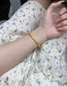 老鳳祥黃金手鐲女士款999足金古法素圈金鐲子七夕情人節(jié)禮物送老婆媽媽 手鐲54圈口約3.2g+傳承禮盒 曬單實(shí)拍圖