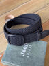 JEEP戰術(shù)彈力編織免打孔軍訓腰帶男女潮透氣舒適彈性帆布皮帶中性褲帶 1055黑 120cm 曬單實(shí)拍圖