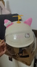 踏燕3C認證hellokitty頭盔電動(dòng)車(chē)kt貓四季秋冬可愛(ài)女士?jì)和踩?KT貓A款+kt粉白+風(fēng)車(chē) 3C認證 高清透明鏡片 曬單實(shí)拍圖