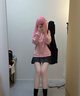 益寶王國波奇醬cos服 孤獨搖滾cos服后藤一里粉色卡通周邊潮玩動(dòng)漫漫畫(huà) 后藤一里C服(+頭飾襪子)+假發(fā) S（建議70-90斤） 曬單實(shí)拍圖