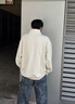 MMLG美式半高領(lǐng)衛(wèi)衣女男2025年秋季新款寬松百搭純棉舒服情侶休閑上衣 燕麥色 S 曬單實(shí)拍圖