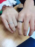 中國(guó)黃金S925銀枯木逢春情侶戒指男女一對(duì)指環(huán)結(jié)婚情人節(jié)生日禮物送女友 枯木逢春情侶對(duì)戒+品牌禮盒 曬單實(shí)拍圖