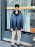 波司登（BOSIDENG）2025年新款羽絨服短款男款90絨通勤中長(cháng)款防風(fēng)連帽保暖外套 暗灰漸變|9M32 S 170/92A 體重約120-130斤 曬單實(shí)拍圖