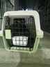 KimPets寵物航空箱狗狗托運箱中小型犬外出便攜車載狗籠子貓咪防應激貓籠 蒂安綠M 20斤內(nèi)貓犬 【加厚耐磨】 送隔尿底板 曬單實拍圖