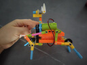科學(xué)喵電動(dòng)積木框架積木機器人拼裝玩具套裝兒童實(shí)踐活動(dòng)科技器材 二階機械篇(4個(gè)電機，遙控款） 曬單實(shí)拍圖