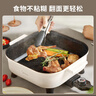 美的（Midea）電火鍋 電煮鍋 火鍋專用鍋 電炒鍋 家用多功能鍋料理烤肉電熱鍋 6.5L多用途鍋 HGE3030J04 曬單實拍圖