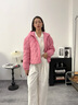 波司登（BOSIDENG）2025新款輕薄羽絨服女短款90絨連帽菱格保暖防風(fēng)外套B250135316 子黛粉1738 S 160/84A 體重約110-125斤 曬單實(shí)拍圖
