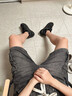 安踏男鞋街頭板鞋男2025夏季皮面防潑水黑色男士休閑鞋耐磨厚底運動鞋 基礎(chǔ)黑【街頭板鞋-黑武士配色】 42 曬單實拍圖