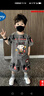 G.DUCKKIDS品牌高檔哪吒男童夏裝套裝2025新款洋帥氣寶寶夏季時髦潮兒童短袖 官方旗艦鐵灰色套裝 均碼 100 曬單實拍圖