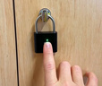 迪普爾指紋智能掛鎖家用室內(nèi)防盜指紋掛鎖智能電子掛鎖頭大門防盜密碼鎖 曬單實拍圖