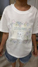 班尼路女童套裝2025夏款女孩休閑時尚短袖t恤中大童洋氣時髦牛仔短褲夏 曬單實拍圖