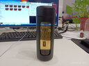 天喜（TIANXI）玻璃杯塑玻杯男女士泡茶杯茶水分離杯便攜辦公室水杯 黑色380ml 曬單實拍圖