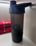 樂(lè)扣樂(lè)扣（LOCK&LOCK）搖搖杯580mL+170mL儲(chǔ)存盒塑料杯運(yùn)動(dòng)健身水杯 黑色 曬單實(shí)拍圖