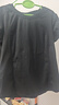 百思絨夏季專業(yè)跑步運(yùn)動(dòng)套裝女速干衣暴汗服 黑色上衣+黑短褲 M 曬單實(shí)拍圖