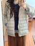 棉致連帽排骨棉服女冬季小個(gè)子新款輕薄棉衣顯瘦外套高級感羽棉襖絨服 排骨服米灰色【高品質(zhì)】 M 105-120斤 曬單實(shí)拍圖