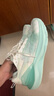 鴻星爾克天馬3跑鞋男秋冬季新款輕便軟底運動(dòng)鞋緩震跑步鞋子男款透氣男鞋 微晶白/冰清綠 步步生花 41 曬單實(shí)拍圖