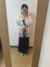 三彩2025春款新中式國風(fēng)小外套輕薄寬松襯衫開衫女 奶白色 M 160/84A 曬單實(shí)拍圖