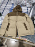 VACK秋冬季外套男士棉服冬季潮流棉襖子加厚面羽包絨服男冬季衣服棉衣 卡其 2XL (160-180斤) 曬單實(shí)拍圖