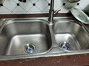 潛水艇（Submarine）CSQ-2D廚房洗菜盆雙槽下水管側排省空間提籃套裝防臭下水三通 曬單實(shí)拍圖