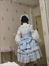閃動(dòng)少女（SHANDONGSHAONV）Lolita洋裝華麗花嫁jsk吊帶連衣裙洛麗塔女生日禮服蘿莉公主 白內(nèi)搭+尾翼+飛機(jī)盒 M 90斤105斤 曬單實(shí)拍圖