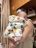 G.DUCKKIDS小黃鴨兒童棉服冬季嬰兒衣服男女童加厚棉衣小童寶寶棉襖加絨外套 白色花朵 90 尺碼1~2歲【 80-90cm】 曬單實(shí)拍圖