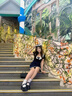 皓娥 千金風(fēng)純欲娃娃領(lǐng)甜美連衣裙子女夏收腰顯瘦蝴蝶結(jié)氣質(zhì)設(shè)計(jì)感 【短裙-藏青色】 S 建議:95斤內(nèi) 曬單實(shí)拍圖