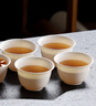 詞小碗一次性稻殼杯功夫茶杯帶收納杯架60ml高檔耐熱品茗品茶招待喝茶杯 稻香杯10包（500個）無收納杯架 曬單實(shí)拍圖