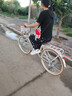 飛鴿（FLYING PIGEON）自行車成人通勤車自行車學(xué)生單車成人自行車通勤自行車女士自行車 標(biāo)配奶油米|單速|(zhì)輻條輪+禮包 26寸適合160-185cm 曬單實拍圖