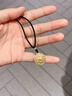 中國珠寶八寶羅盤(pán)黃金項鏈男士足金吊墜掛繩吊墜生日紀念日禮物送男友老公 黃金吊墜-約1.1g +贈黑繩 +品牌禮盒 曬單實(shí)拍圖