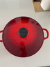 酷彩（Le Creuset）法國進口白琺瑯鑄鐵鍋燜燉煮多功能深燒鍋電磁爐燃氣通用24cm紅色 曬單實拍圖