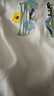 MEDM四字創(chuàng)意logo重磅立體小雛菊刺繡短袖T恤男潮牌情侶半袖體恤 白色（現貨） M 曬單實拍圖