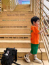 WVD國際品牌男童夏裝2025新款短袖套裝韓版潮童兩件套兒童夏季帥氣童裝 桔紅色:俊萌 100 cm 曬單實(shí)拍圖