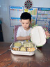 JCZS德國進口兒童飯盒小學(xué)生專用316不銹鋼初中學(xué)生上學(xué)保溫便當(dāng)餐盒 熊貓四格+保溫袋1550ml【316+贈 太空艙 曬單實拍圖