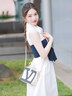 ANN ANDELMAN官方直營(yíng)2025新款白色無(wú)袖中長(zhǎng)款拼接毛織抹胸連衣裙 白色 XS 曬單實(shí)拍圖