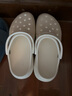 卡駱馳（crocs）經典云朵clog洞洞鞋女鞋戶外涼鞋拖鞋厚底涼拖 206750-100 W6 曬單實拍圖