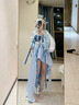 班達熊露娜霜月吟cos服傳說(shuō)皮膚冰霜cosplay王者榮耀游戲周邊二次元露娜cos服+隨機項鏈+假發(fā)2XL 曬單實(shí)拍圖
