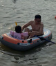 浴佳美皮劃艇充氣船橡皮艇加厚釣魚船艇救生艇沖鋒舟氣墊船成人小船浮臺(tái) 【前橙·無線自動(dòng)閃充】雙人黃金 曬單實(shí)拍圖