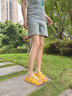 妙麗（Millies）品牌外穿拖鞋女2025夏季新款真皮厚底勃肯鞋女皮帶扣休閑女士拖鞋 黃色 40 曬單實(shí)拍圖